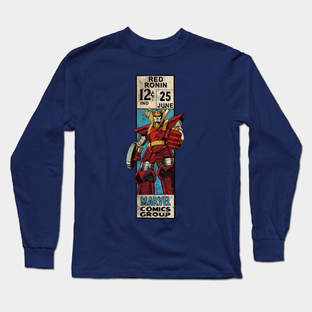 Red Ronin - corner box Long Sleeve T-Shirt by ThirteenthFloor